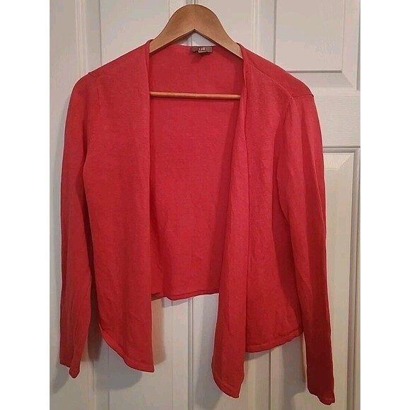 J. Jill Sweaters - J.jill Cardigan Small Red Lightweight Soft Sweater Long Sleeves